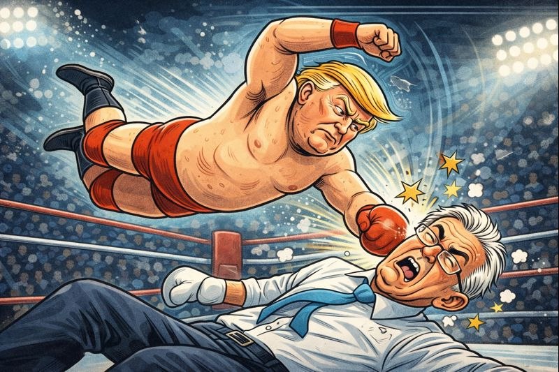 Kick Powell Comic Art - The Superman Punch